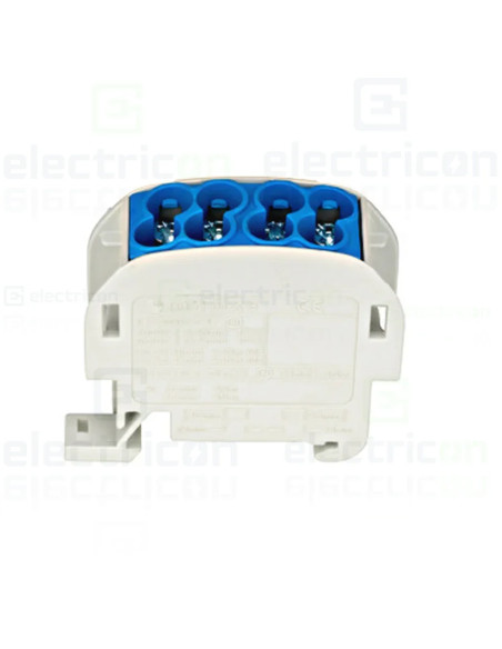 Clemă de derivație 25mm² Clema derivatie, 25mm², Cu-Al, albastru, Schrack, IKA26120 – montaj rapid și sigur în aplicații electri