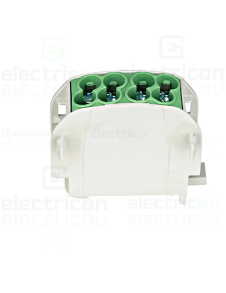Clemă de derivație 25mm² Clema derivatie, 25mm², Cu-Al, galben/verde, Schrack, IKA26130 – montaj rapid și sigur în aplicații ele