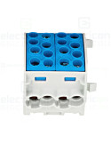 Clemă de derivație Cu-Cu 1P 8 conexiuni (4x35mm² + 4x35mm²) albastru IK026 - Schrack IK026222