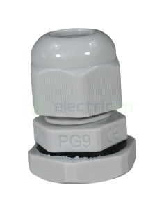 Presetupă - metrică cu contrapiuliță din polietilenă filet PG-9 - Tracon Electric PG-9