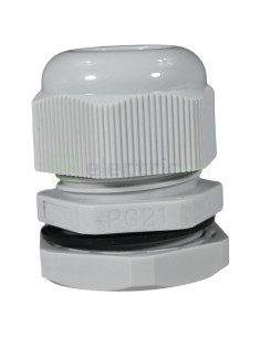 Presetupă - metrică cu contrapiuliță din polietilenă filet PG-21 - Tracon Electric PG-21