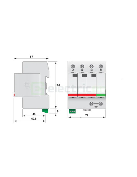 Descarcator SPD 3P T2 ETI 002442957 - Electricon.ro