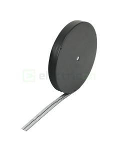 Bandă textilă - fixare cabluri/tubulaturi PVC 15 m alb - Forch 8902 15
