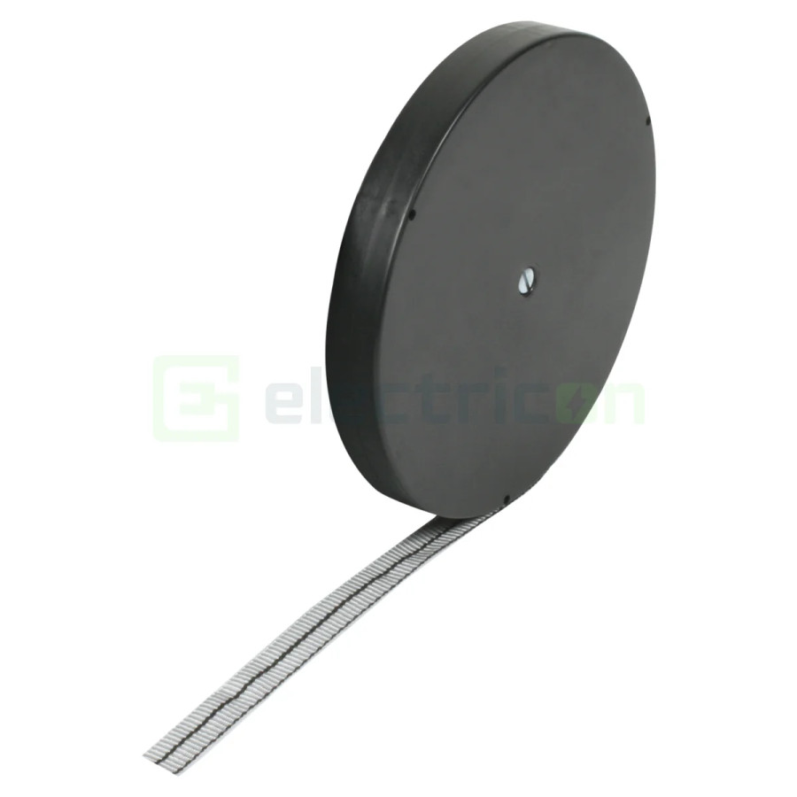 Bandă textilă - fixare cabluri/tubulaturi PVC 15 m alb - Forch 8902 15