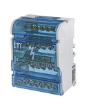 Bloc de distribuție - Distribuitor - 4P 125A 7 conexiuni 16mm² - ETI 001102303