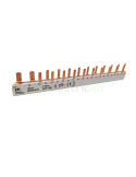 Busbar - Baretă alimentare - 1P+N monofazat 12M (1x RCCB 1P+N pini 2M + 10x MCB 1P+N pini 1M) 10mm² 63A ETI 002921155