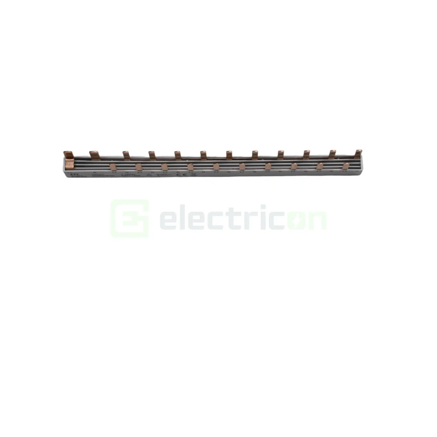 Bareta alimentare (busbar), 1x RCCB 1P+N pin, 12 module MCB,1P+N/2P tip pin, 10mmp, 63A, ETI