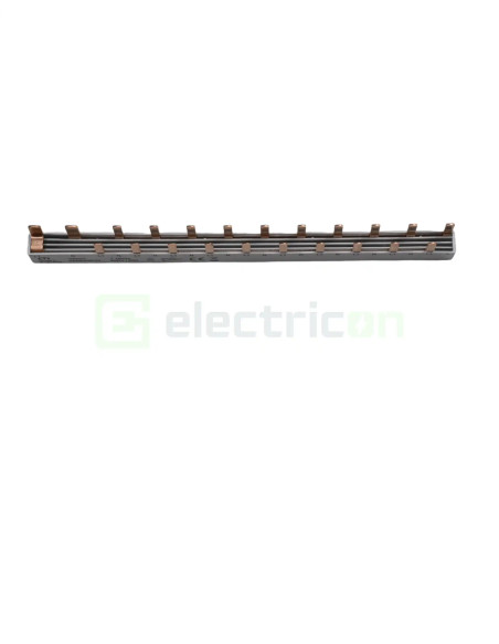 Bareta alimentare (busbar), 1x RCCB 1P+N pin, 12 module MCB,1P+N/2P tip pin, 10mmp, 63A, ETI