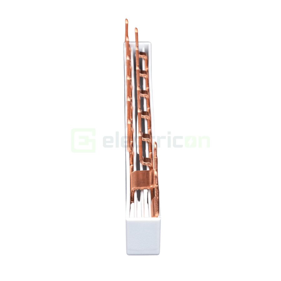 Bareta alimentare (busbar), 1x RCCB 1P+N furca, 6 module MCB,1P+N/2P tip pin, 10mmp, 63A, Schrack
