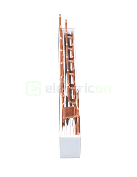 Bareta alimentare (busbar), 1x RCCB 1P+N furca, 6 module MCB,1P+N/2P tip pin, 10mmp, 63A, Schrack