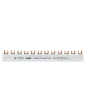 Busbar - Baretă alimentare - 2P monofazat tip furcă 12M (6x MCB 1P+N) 10mm² 63A Hager KDN263A