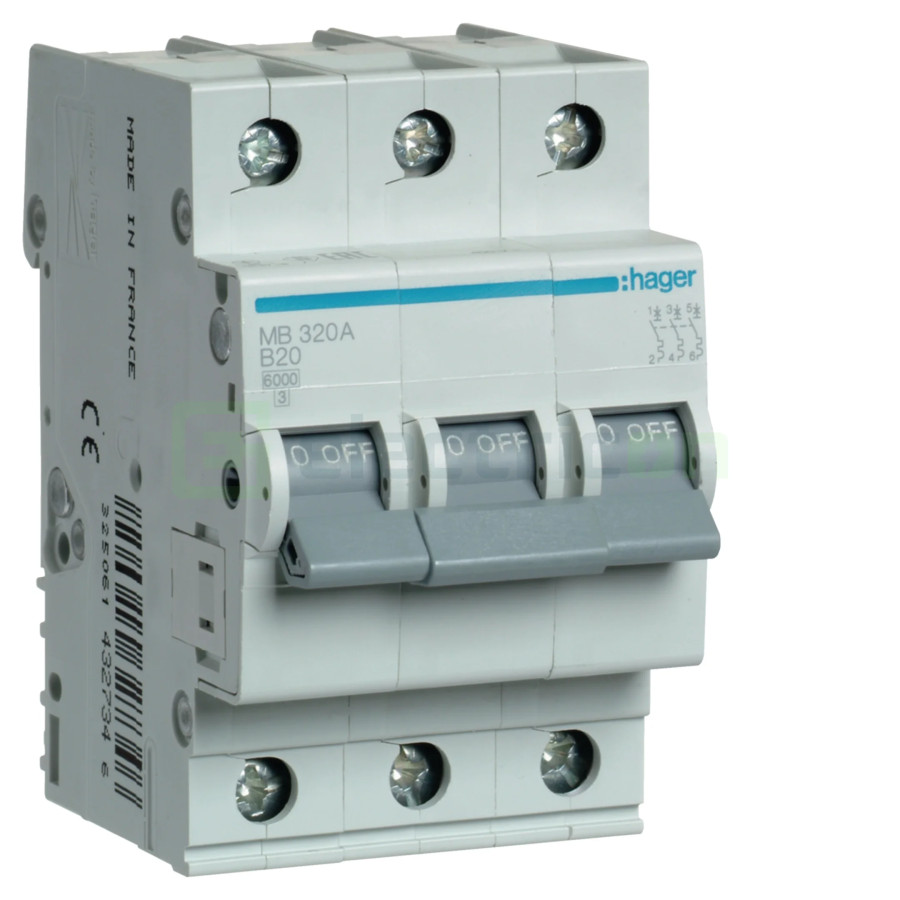 Intrerupator MCB B20A Hager - MB320A