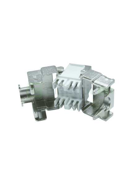 Modul RJ45 ecranat, 10Gbps, CAT6, Schrack, TOOLLESS Line, HSEMRJ6GWS - Electricon.ro