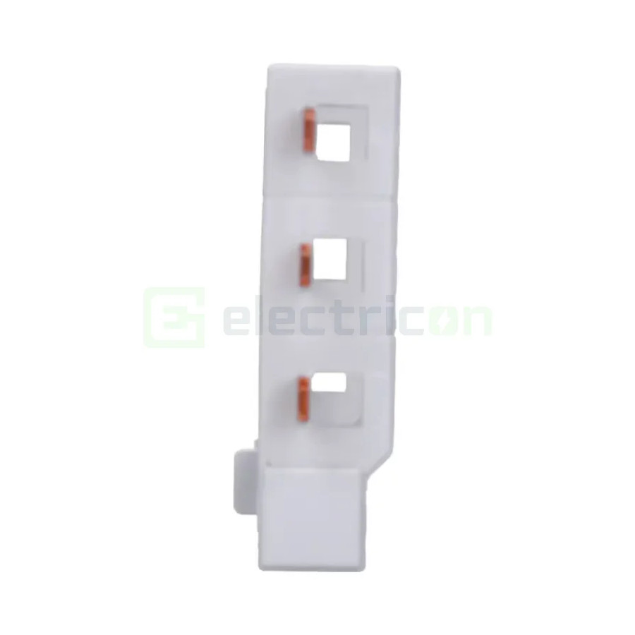 Bareta alimentare (busbar), 3P, tip pin, 3 module x 2 randuri, dreapta-vertical, 10mmp, 63A, Hager