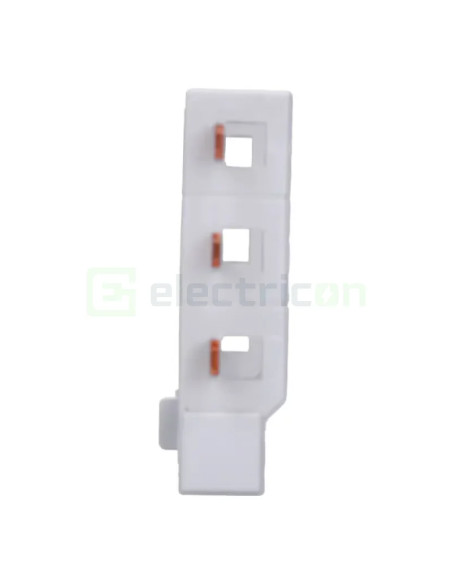 Bareta alimentare (busbar), 3P, tip pin, 3 module x 2 randuri, dreapta-vertical, 10mmp, 63A, Hager