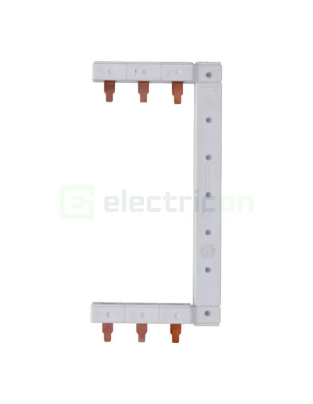 Bareta alimentare (busbar), 3P, tip pin, 3 module x 2 randuri, dreapta-vertical, 10mmp, 63A, Hager