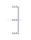 Busbar - Baretă alimentare - 3P trifazat tip pini 3M x 3 randuri 10mm² 63A dreapta-vertical Hager KCL368R
