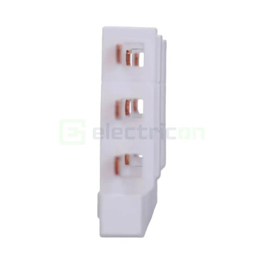 Bareta alimentare (busbar), 3P, tip pin, 3 module x 3 randuri, dreapta-vertical, 10mmp, 63A, Hager
