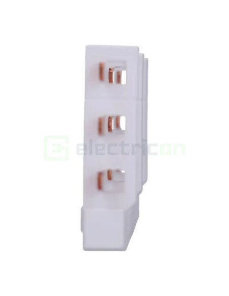 Bareta alimentare (busbar), 3P, tip pin, 3 module x 3 randuri, dreapta-vertical, 10mmp, 63A, Hager