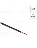 Conductor electric lițat cupru H07V-K - MYF 1x10 mm² - negru 