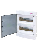 Tablou electric ABS - siguranțe - 24M (2x12) încastrat ușă transparentă ECM24PT ETI 001101012