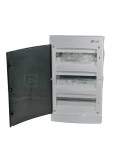 Tablou electric ABS - siguranțe - 36M (3x12) încastrat ușă transparentă ECM36PT ETI 001101013