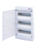 Tablou electric ABS - siguranțe - 36M (3x12) încastrat ușă albă ECM36PO ETI 001101017