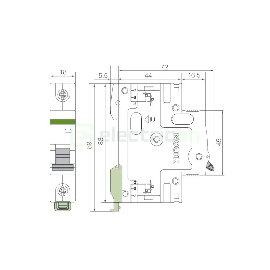 Intrerupator MCB B25A 1P
