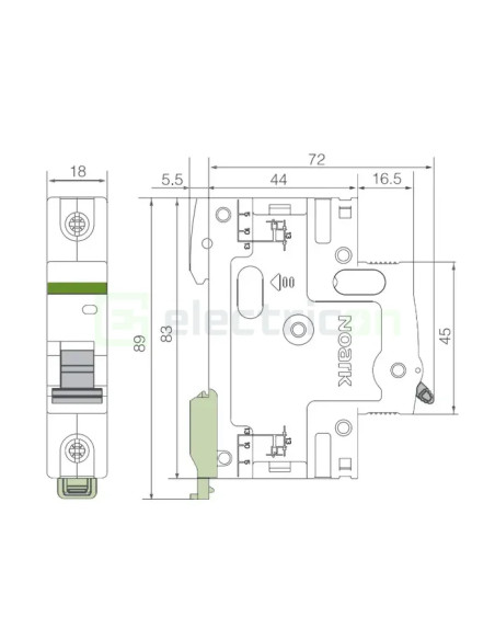 Intrerupator MCB B25A 1P
