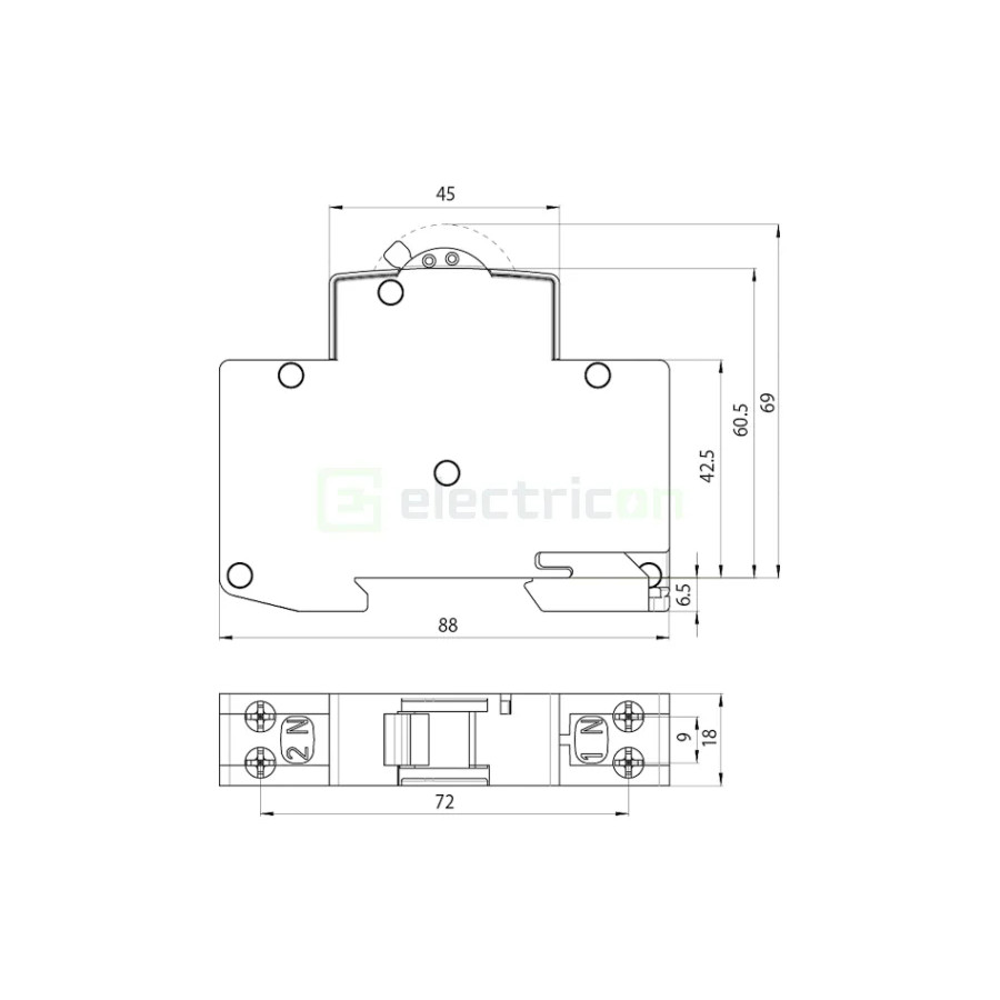Intrerupator MCB C20A ETI 1P