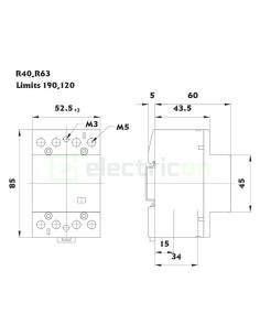 Contactor modular 4P 2
