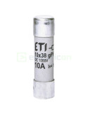Siguranță fuzibilă - 10x38mm gPV 10A/1000VDC - ETI 002625105