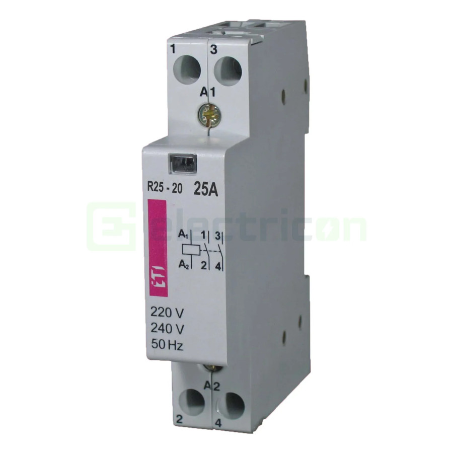 Contactor modular 1M 25A