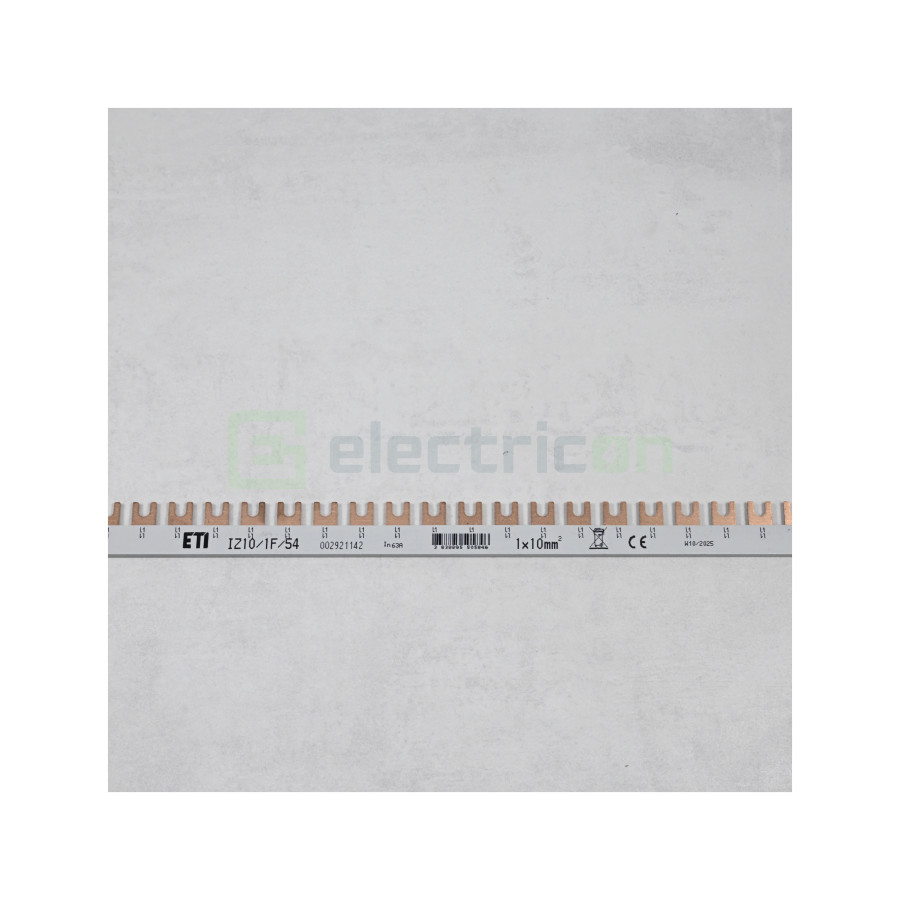 Bareta alimentare (busbar),1P, tip furca, 54 module, 63A, ETI,