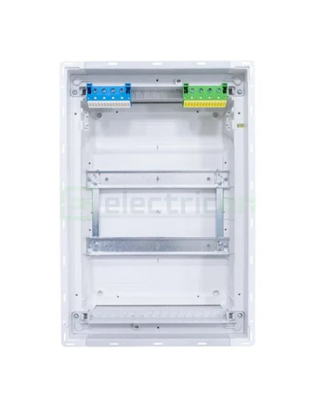 Tablou metalic, incastrat, 24 module, 2x12, IP30, Hager, Volta, VU24NG - Electricon.ro