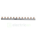 Busbar - Baretă alimentare - 1P monofazat tip furcă 12M 16mm² (12x MCB 1P) 100A IZ16/1F/12/STV ETI 002921071