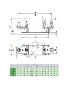 Separator fuzibil (soclu) 2