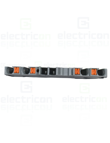 Conector Wago 5 mm² Clema șir, 4 conexiuni, 2,5 mm², gri, TopJobs Push-In, Wago, 2202-1401 – montaj rapid și sigur în aplicații 