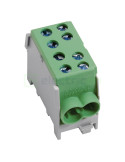 Clemă de derivație Cu-Cu 1P 4 conexiuni (2x35mm² + 2x25mm²) verde - Hager KH35E