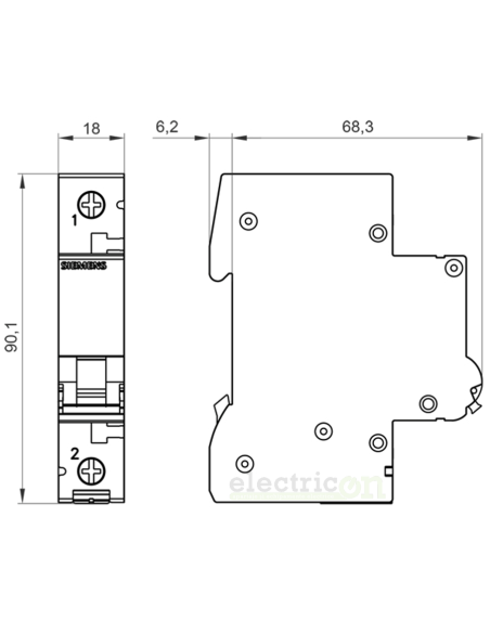 Disjunctor MCB B10A Siemens 1P
