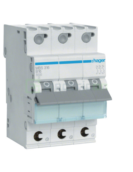 Disjunctor MCB BN/AA Hager - MBS316