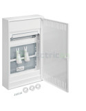 Tablou multimedia ABS - 36M (3x12) aparent ușă albă Volta Hager VA36NW