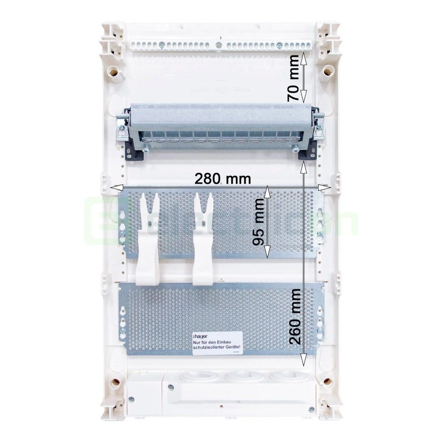 Cofret multimedia, aparent, 36 module, IP30, Hager Volta