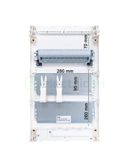 Cofret multimedia, aparent, 36 module, IP30, Hager Volta