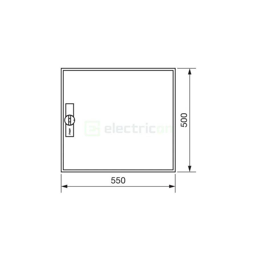 Tablou combo, aparent, 72 module, IP31, Hager Univers