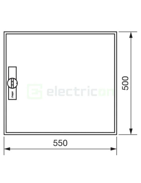 Tablou combo, aparent, 72 module, IP31, Hager Univers