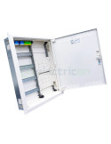 Tablou combo metalic - Hibrid - 96M (48M sigurante electrice + 48M multimedia) încastrat Univers Hager FWU42K1