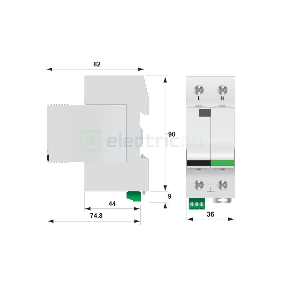 Descarcator SPD 1P T12 ETI 002442903 - Electricon.ro