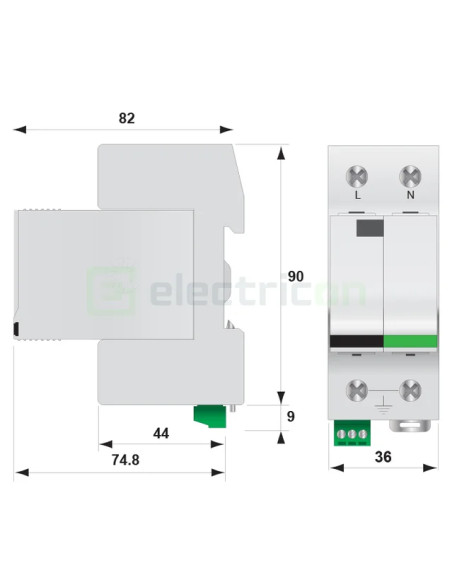 Descarcator SPD 1P T12 ETI 002442903 - Electricon.ro