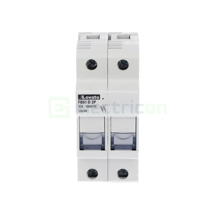 Soclu pentru sigurante fuzibile CH10x32, 2P DC